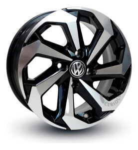 Imagem do produto Rodas Tarantula Aro 14 Volkswagen Voyage Gol Up + Bicos Cor Preto Diamantado 4x100