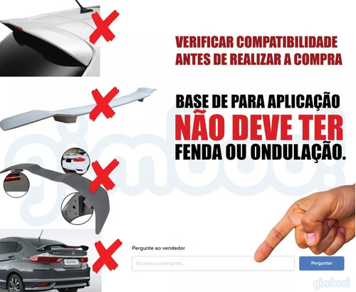 Imagem do produto Aerofólio Spin Autocolante Acrilico Black Piano