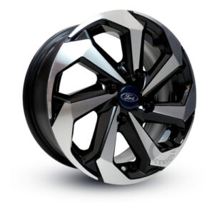 Imagem do produto Rodas Tarantula Aro 14 Ford Fiesta Ka / Jogo + Bicos Cor Preto Diamantado 4x108