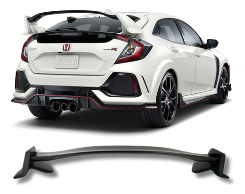 Aerofólio Em Plástico Abs Civic Type R G10 2017 2018 19 2021 - Autoaba