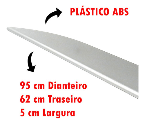 Imagem do produto Friso Lateral Fiat Argo 2020 2021 2022 2023 Escrita Cromada