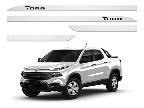 Imagem do produto Jogo Friso Lateral Slim Fiat Toro Branco Ambiente 2020 2021