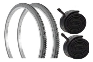 Imagem do produto 2 Pneu Aro 24 X 1 3/8 Cadeira Rodas + Câmaras Ar Vee Rubber Cor Cinza