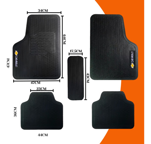 Imagem do produto Jogo Tapete Linha Chevrolet 5 Pçs Escolha Modelo Veículo