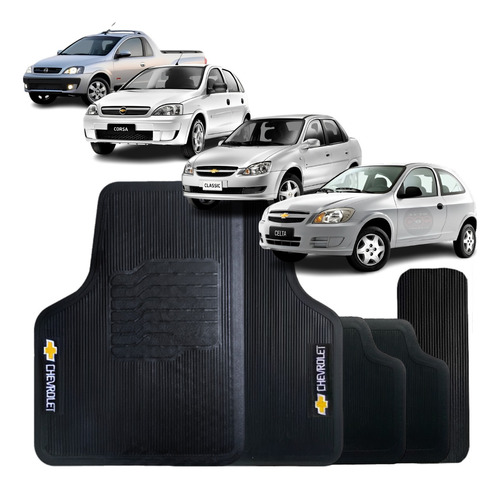 Imagem do produto Jogo Tapete Linha Chevrolet 5 Pçs Escolha Modelo Veículo