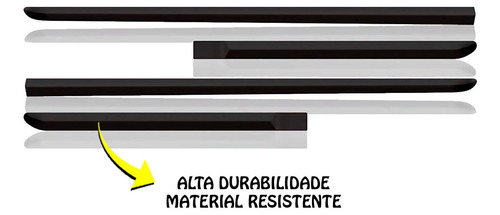 Imagem do produto Jogo Friso Lateral Fox 2003 2004 2005 2006 2010 2p Borrachão