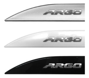 Imagem do produto Friso Lateral Fiat Argo 2020 2021 2022 2023 Escrita Cromada