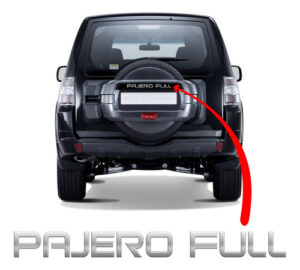 Imagem do produto Adesivo Resinado Cromado Pajero Full Capa De Estepe Rígida