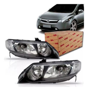 Imagem do produto Par Farol New Civic Lxl 2006 2007 2008 2009 2010 2011 Tyc