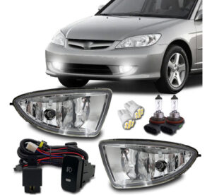 Imagem do produto Kit Farol Milha Auxiliar Civic 2004 2005 2006 + 4 Brindes