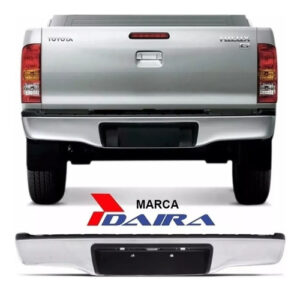 Imagem do produto Parachoque Traseiro Hilux 2005 A 2015 Cromado Com Pisante