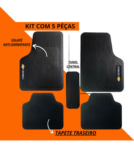 Imagem do produto Jogo Tapete Linha Chevrolet 5 Pçs Escolha Modelo Veículo