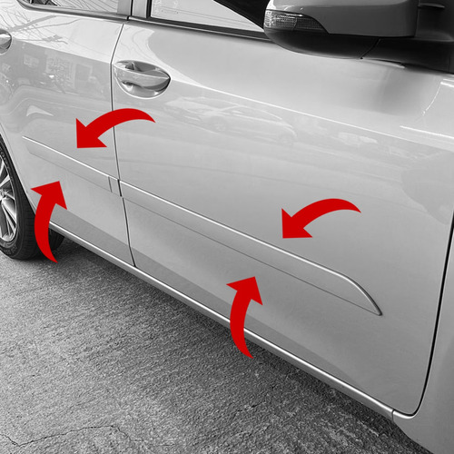 Imagem do produto Friso Lateral Fiat Argo 2020 2021 2022 2023 Escrita Cromada