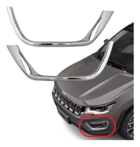 Imagem do produto Friso Aplique Moldura Farol Milha Cromado Jeep Compass Flex