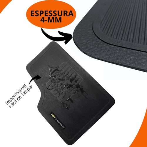 Imagem do produto Jogo Tapete Linha Chevrolet 5 Pçs Escolha Modelo Veículo