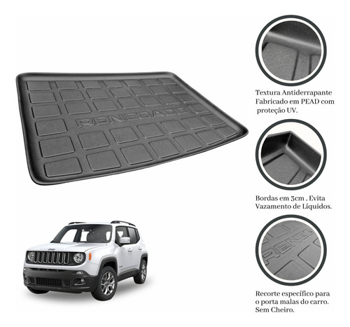Imagem do produto Bandeja Protetor Tapete Porta Malas Jeep Renegade 2021 22 23