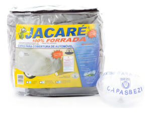 Imagem do produto Capa De Cobrir Carro Jacaré 100% Forrada G Cinza Bezi