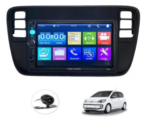 Imagem do produto Central Multimídia Mp5 Vw Up 2014 2015 2016 Câmera Moldura