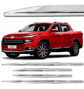 Imagem do produto Jogo Friso Inferior Da Porta Cromado Fiat Toro 2016 À 2019