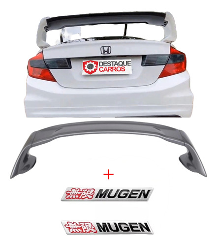 Imagem do produto Aerofólio Mugen Civic G9 C/ Emblema Mugen - Sem Pintura