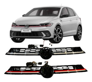 Imagem do produto Grade Frontal Polo Iluminada Led Colmeia Black Mod Gts 2023+