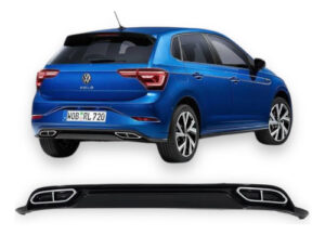 Imagem do produto Difusor Spoiler Polo 2023 2024 2025 Black Piano Europe Rline