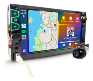 Imagem do produto Multimídia 2din Carplay Android Auto Gps Bt Rádio Fm 7poleg