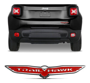 Imagem do produto Emblema Trail Hawk Jeep Renegade/ Compass Vermelho