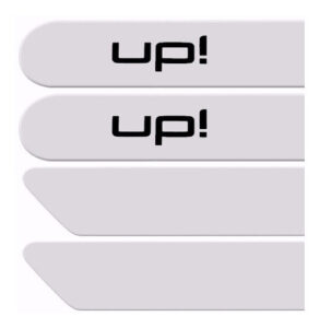 Imagem do produto Jogo Friso Lateral Up 2014 2015 2016 2017 Branco Cristal