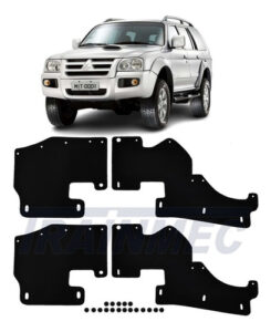 Imagem do produto Par Guarda Po Borracha C Lona Pajero Sport Presilha Trainmec