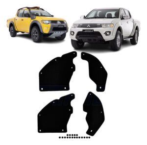 Imagem do produto Par Guarda Po Borracha Com Lona L200 Triton Grampos Trainmec