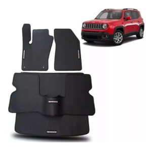 Imagem do produto Tapete Borracha Jeep Renegade 3 Peças + Porta-malas