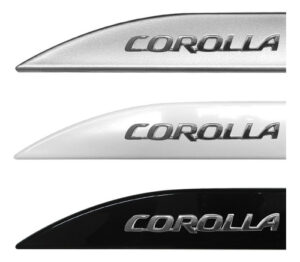 Imagem do produto Friso Lateral Corolla 2015 16 17 2018 2019 Escrita Cromada