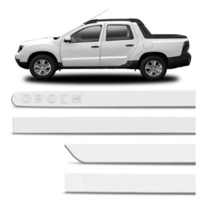 Imagem do produto Jogo Friso Lateral Renault Duster Oroch 16 A 19 Branco Neige