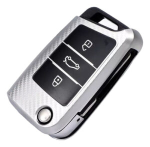 Imagem do produto Capa De Chave Carbon Em Tpu Vw Nivus Polo Golf Tcross