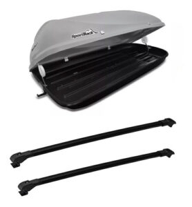 Imagem do produto Bau Teto 370 Litros Travessa Universal Cinza Fiat Toro