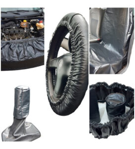 Imagem do produto Kit Capa Protetora Manutenção Carro Mecanico Corino 5 Peças