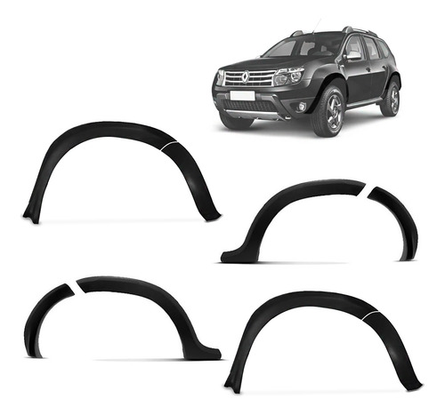 Imagem do produto Kit Alargador De Paralamas Duster 2012 2013 2014 Preto