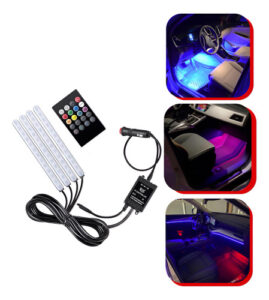 Imagem do produto Iluminação Interior Neon Carro Led Rgb Controle 12v Ritmico
