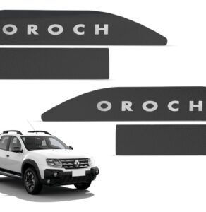 Imagem do produto Jogo De Friso Lateral Oroch 2016 A 2024 Preto Texturizado