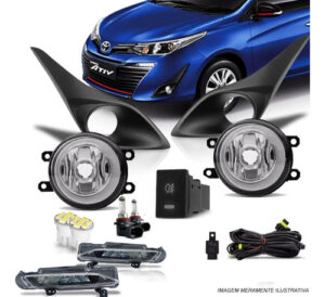 Imagem do produto Kit Farol Milha Neblina Drl Toyota Yaris 19 2020 2021 Hatch