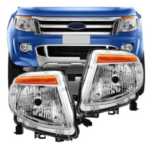 Imagem do produto Farol Ford Ranger 2013 2014 2015 2016 Mascara Cromada