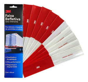 Imagem do produto Kit 10 Faixas Refletivas Lateral 3m Original Frete Gratis